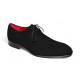 Emilio Franco "Gabriele" Black Genuine Italian Suede Leather Lace-Up Dress Shoes.